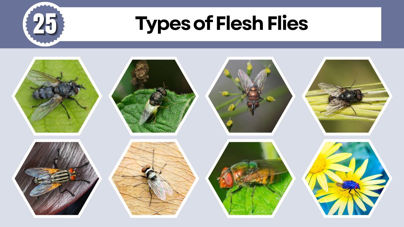 25 Types of Flesh Flies: Identification with Pictures