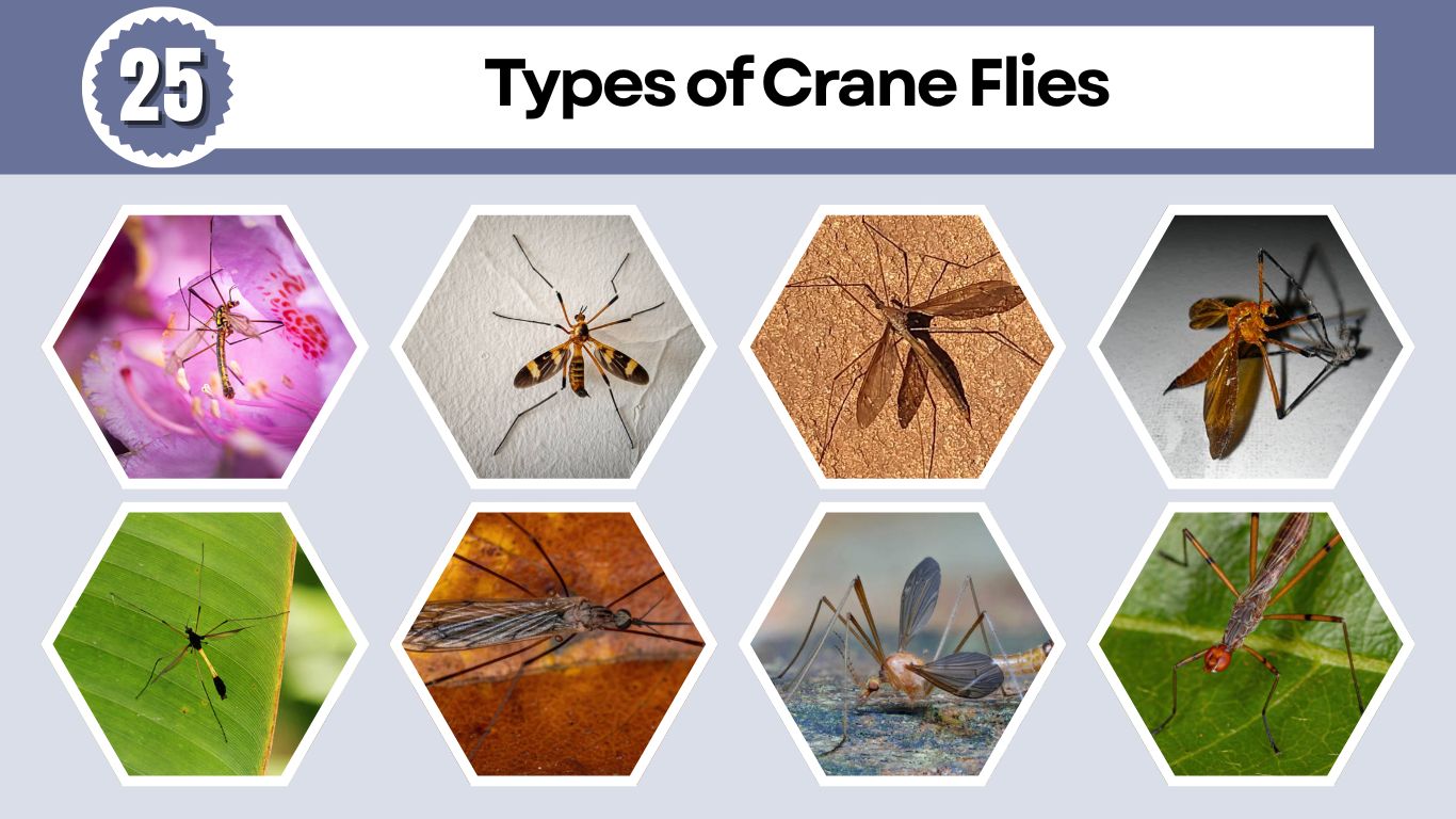25 Types of Crane Flies: Identification, Habitat and Lifecycle