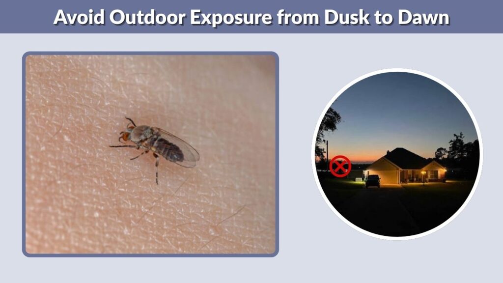 Avoid Outdoor Exposure from Dusk to Dawn