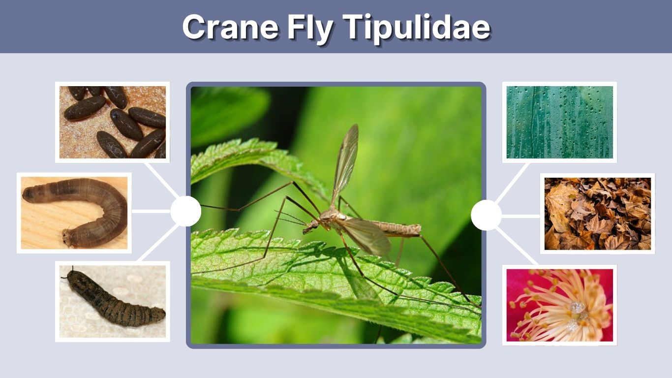 Crane Fly Tipulidae: Identification, Larvae, Diet and Facts