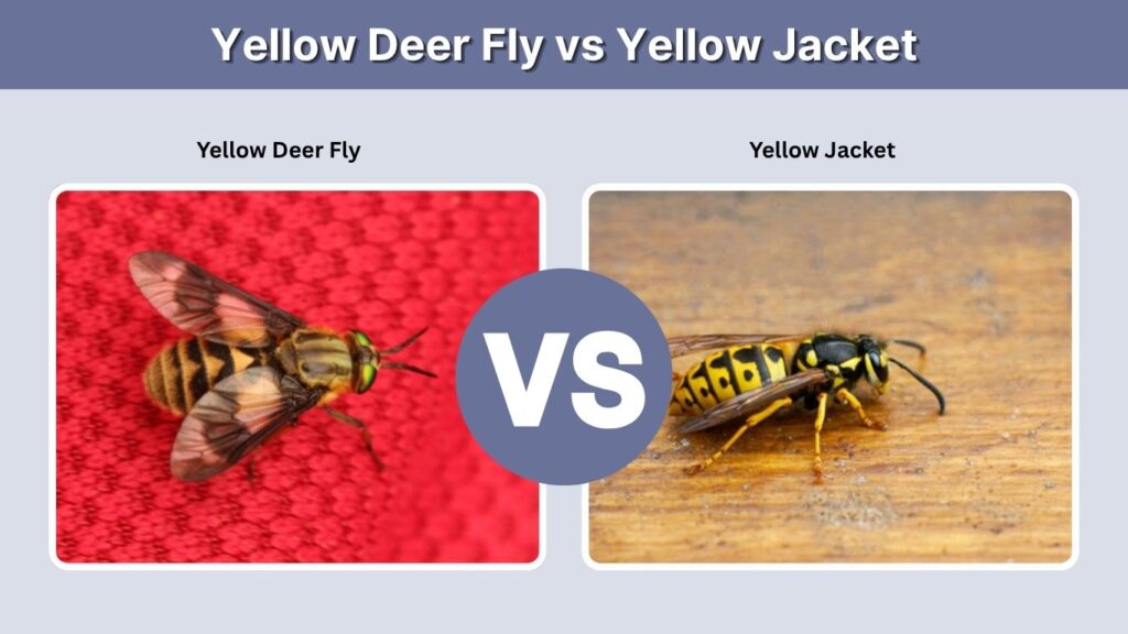 Yellow Deer Fly vs Yellow Jacket
