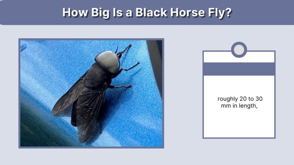 How Big Is a Black Horse Fly?