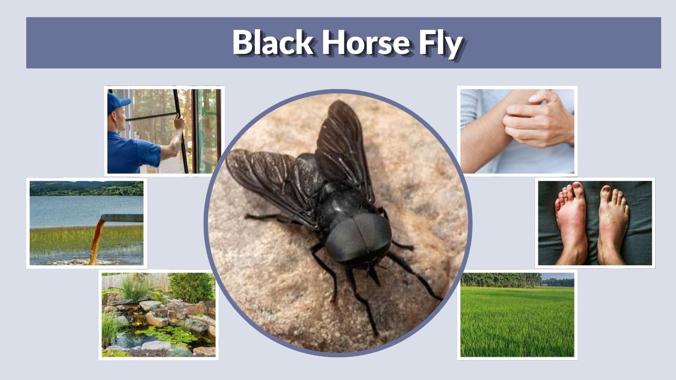 Black Horse Fly: Identification, Size, Bite, Habitat, and Facts